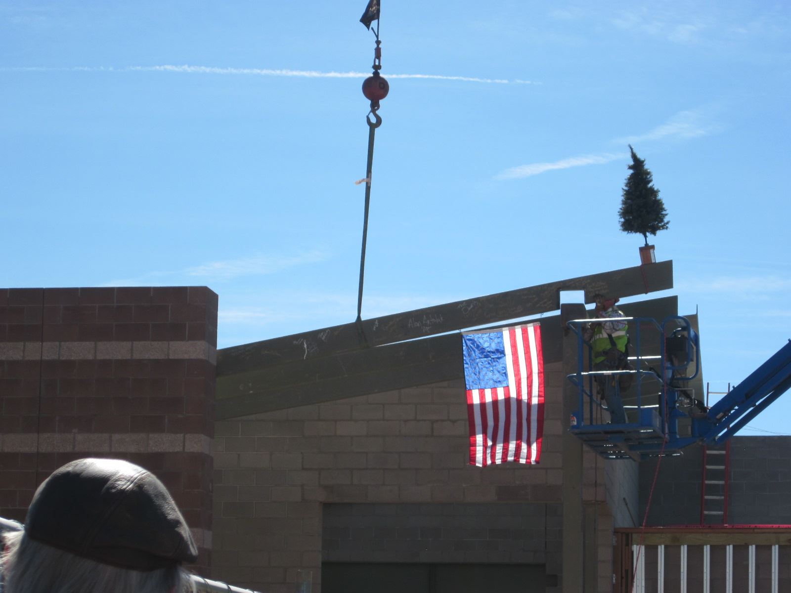 Public Works Building Construction with Signed Beam