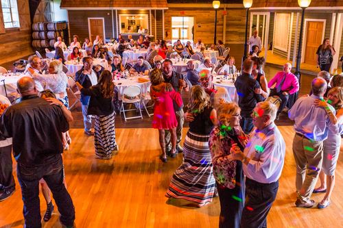 People dancing at a wedding