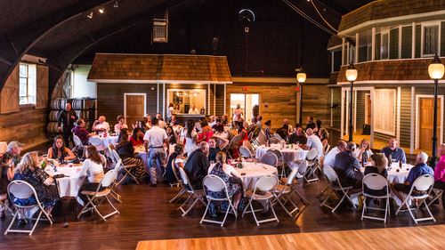 People seated at a wedding reception