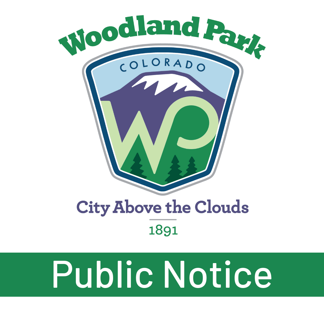 City of Woodland Park Public Notice Graphic