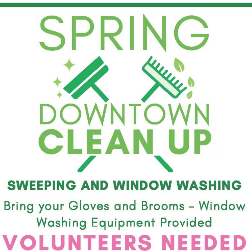 2021 Downtown Clean up SPRING Flyer