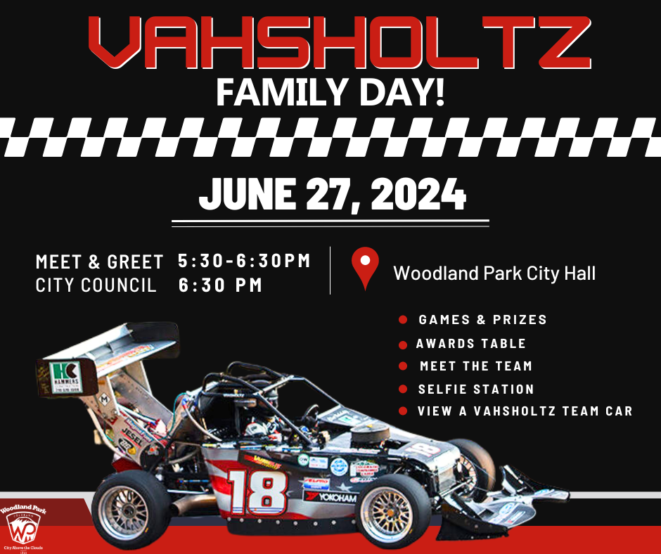 Vahsholtz Family Day flyer with a stock car