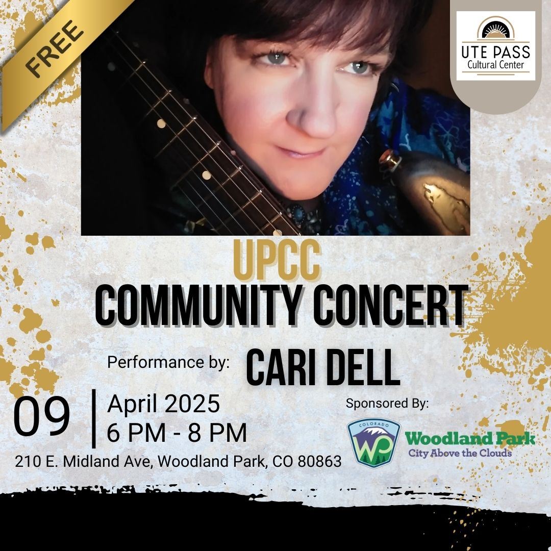 April Community Concert 4.9.25 6-8 pm sponsored by City of Woodland Park