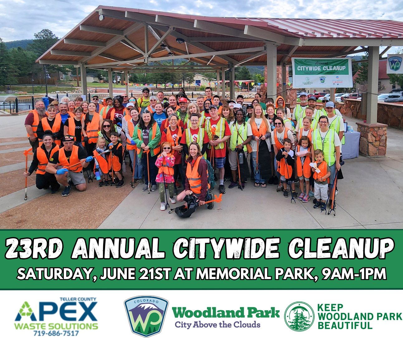 KWPB Clean Up with group photo of volunteers