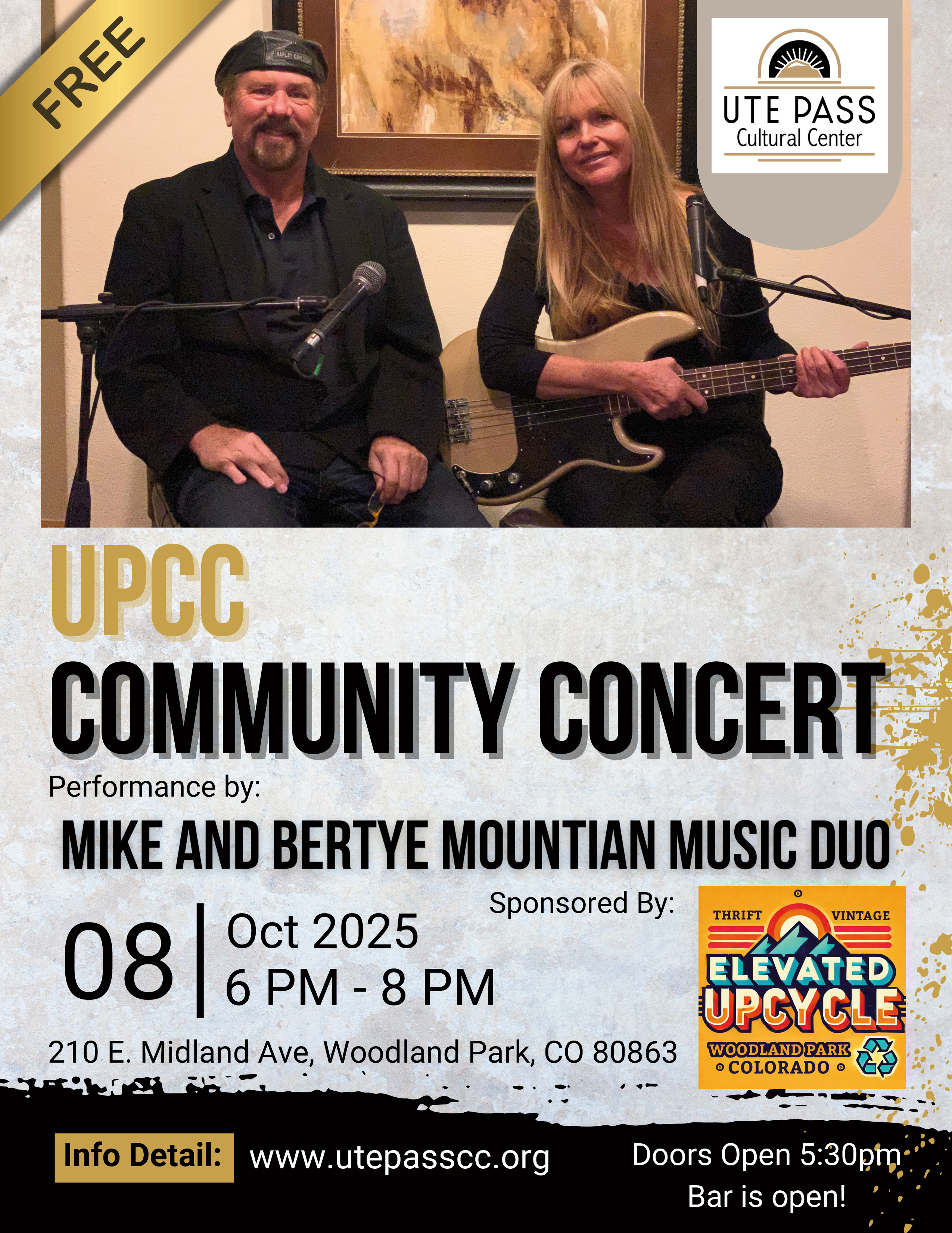 Oct Community Concert flyer - 10.8.25