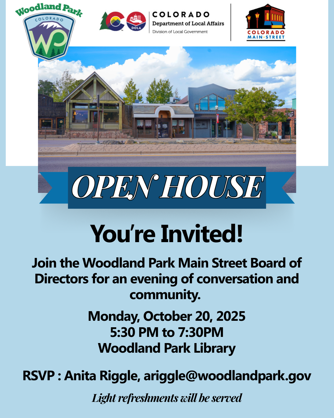 Main Street Open House - image of businesses on Highway 24