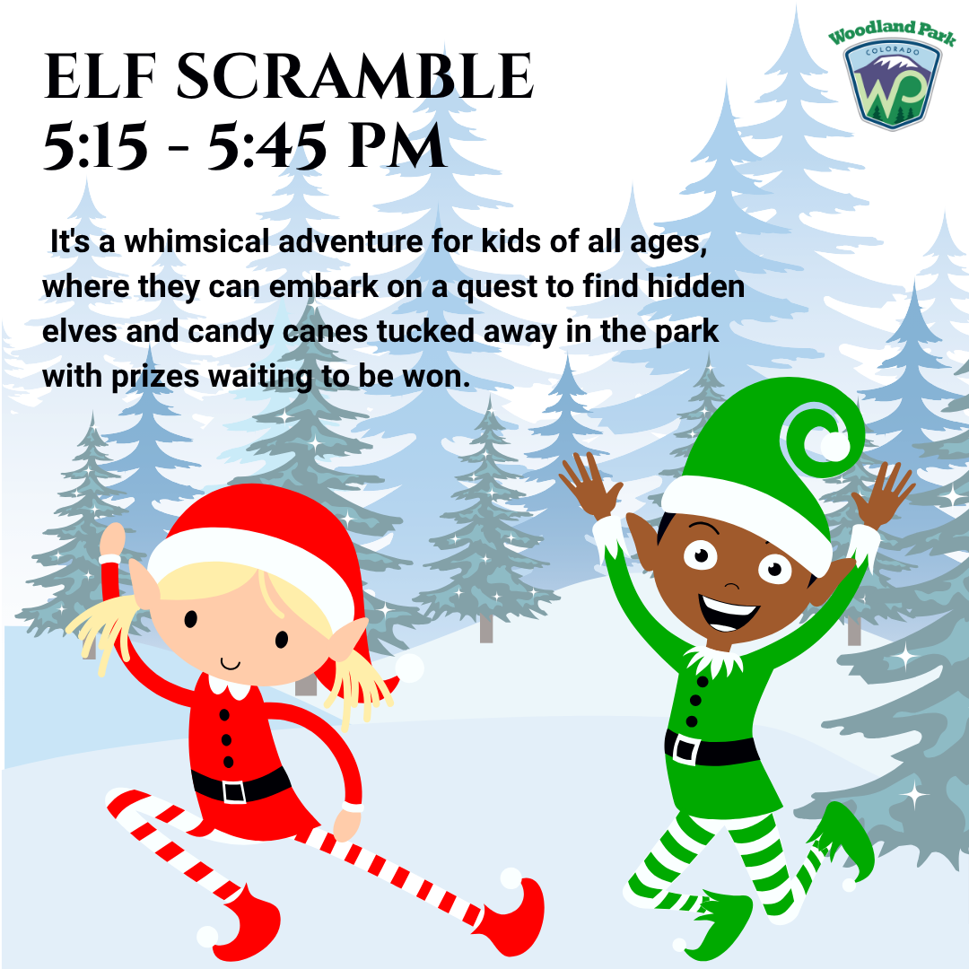 Elf Scramble with pictures of elves